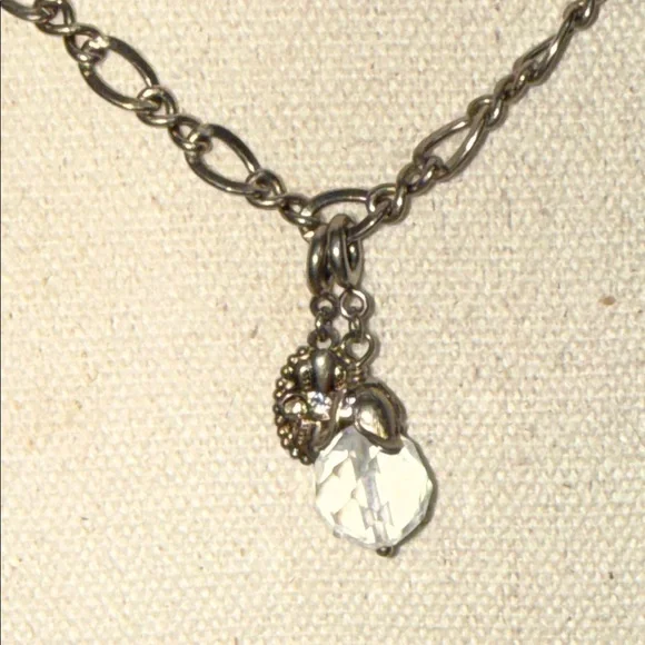 Sorrelli Silver Tone Necklace with movable charms - Picture 2 of 4